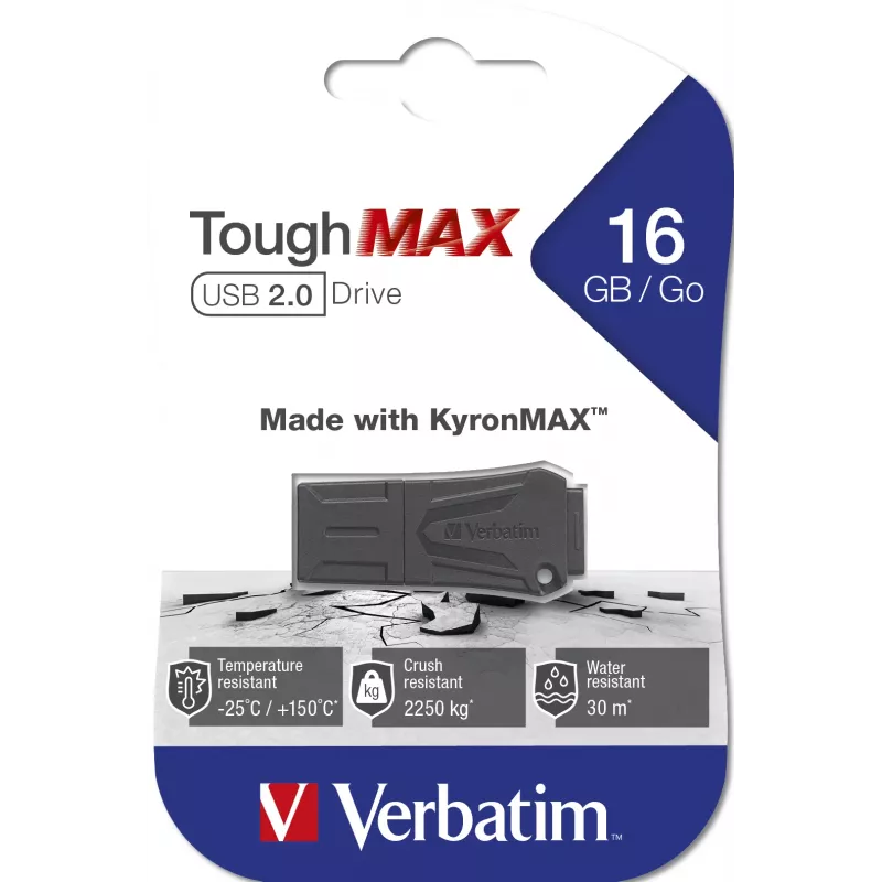 Verbatim ToughMAX USB zibatmiņa 16 GB - Melna
