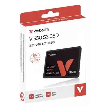 Verbatim Vi550 S3 SSD 512GB, 2,5 collu, SATA III, 520 MB/s