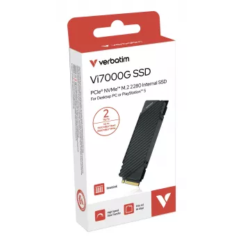 Verbatim Vi7000G PCIe NVMe M.2 SSD 2TB - spēļu risinājums