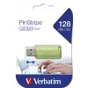 Verbatim PinStripe USB zibatmiņa 128 GB USB Type-A 2.0 Zaļa