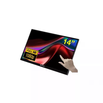 Verbatim 49591 portatīvais monitors 15.6 collu Full HD LCD skārienekrāns melns