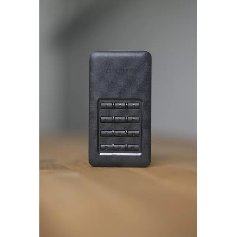 Verbatim Store 'n' Go pārnēsājamais SSD ar taustiņu bloku 256GB