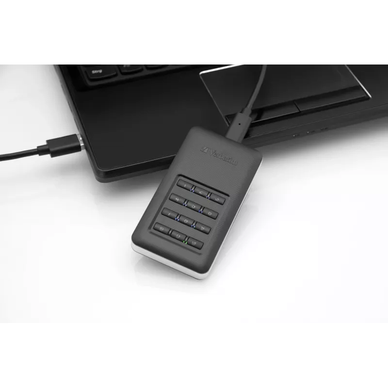 Verbatim Store 'n' Go pārnēsājamais SSD ar taustiņu bloku 256GB