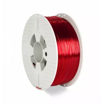Verbatim 55054 3D drukas materiāls PETG, sarkans, caurspīdīgs, 1 kg