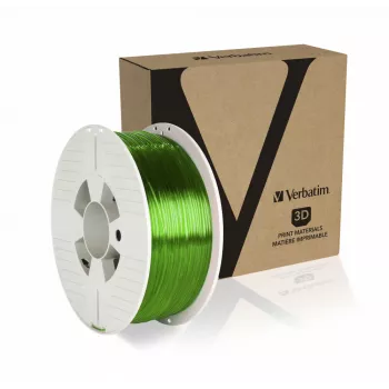 Verbatim 55057 PETG 3D drukas materiāls, zaļš, caurspīdīgs, 1 kg