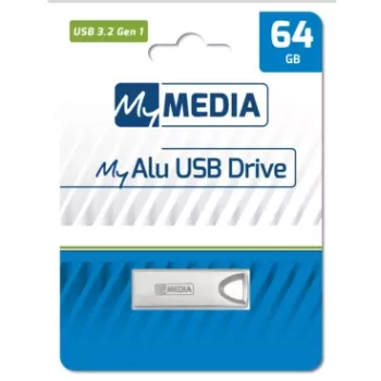 MyMedia MyAlu USB 3.2 Gen 1 zibatmiņa 64 GB sudraba