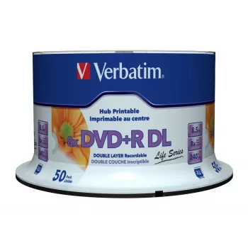 Verbatim 97693 tukšs DVD 8.5 GB DVD+R DL 50 gab.