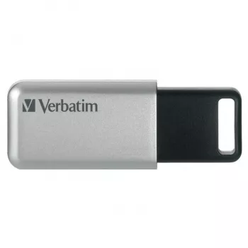 Verbatim Secure Pro - USB 3.0 disks 64 GB - Sudrabs