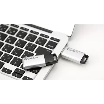 Verbatim Secure Pro - USB 3.0 disks 64 GB - Sudrabs