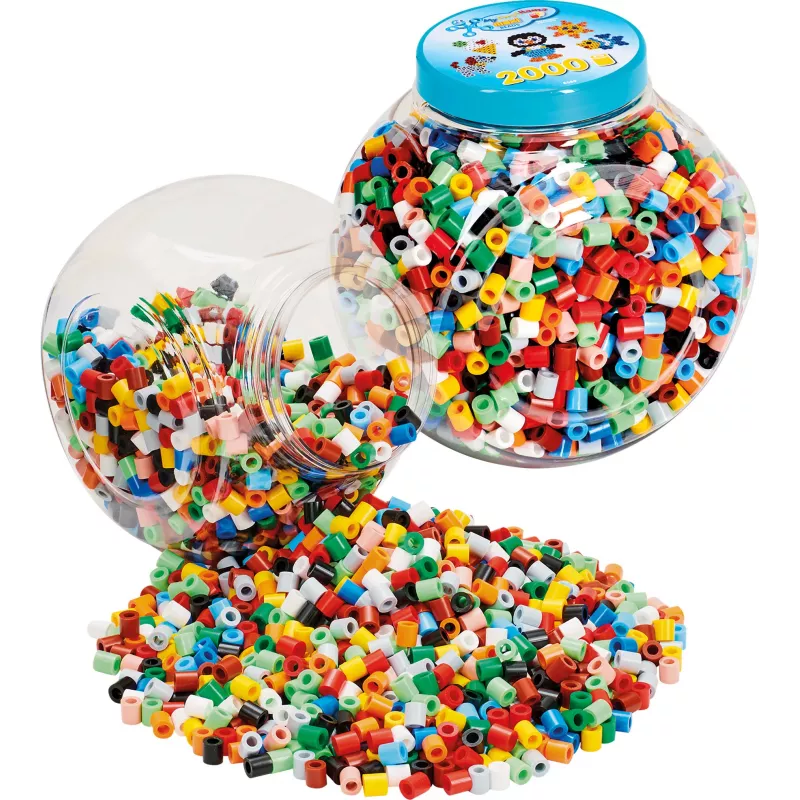 Hama 00008589 krelles caurulītēs, daudzkrāsainas, 2000 gab.