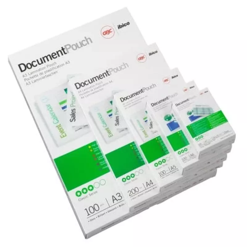 GBC laminēšanas kabatiņa 54x86mm 250 mikroni, spīdīga