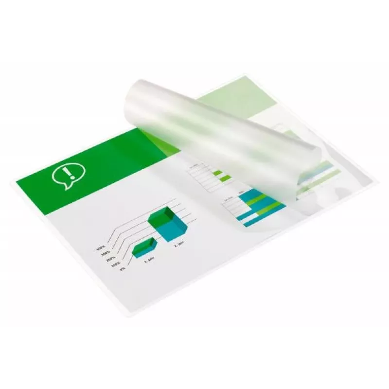 GBC Laminēšanas kabatiņa A4 100 mikroni, spīdīga, caurspīdīga, 216 mm x 303 mm, 100 gab.