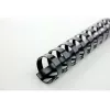 GBC CombBind iesiešanas ķemme 6mm A4 21R, Melna, 25 lapas, PVC