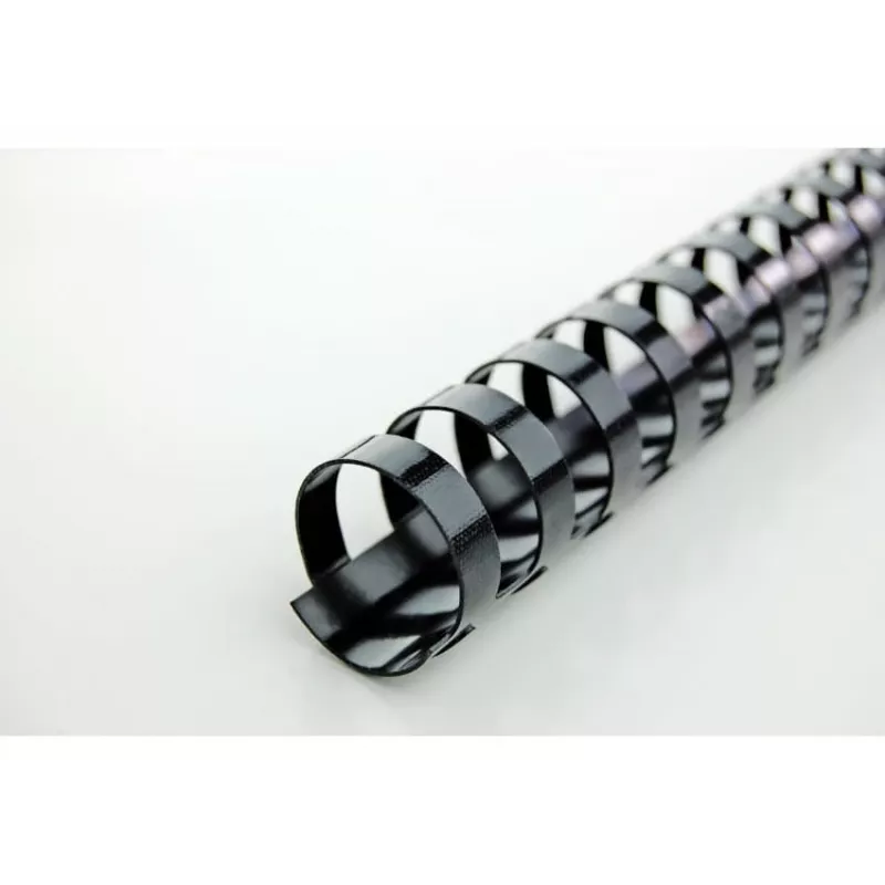 GBC CombBind iesiešanas ķemme 6mm A4 21R, Melna, 25 lapas, PVC