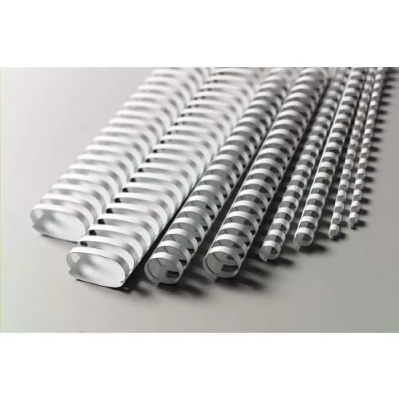 GBC CombBind iesiešanas ķemme 8mm A4 21R, balta, 45 lapas, PVC