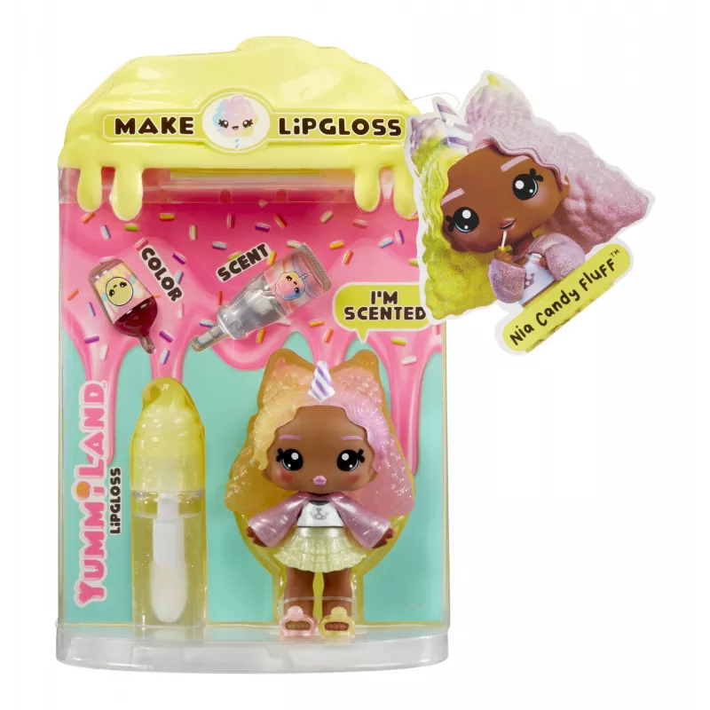 MGA Entertainment Yummiland Lūpu spīduma lelle Nia Candy Fluff, 2. sērija