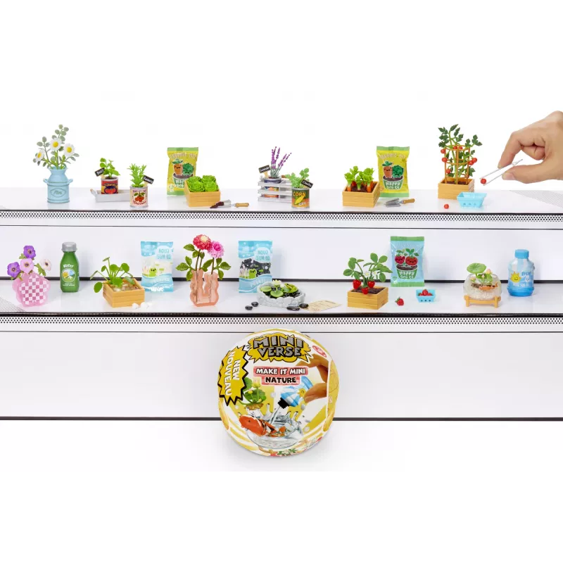 Miniverse MGA's - Make It Mini Nature Series 2 PDQ, 8 gadi, Daudzkrāsains, Plastmasa