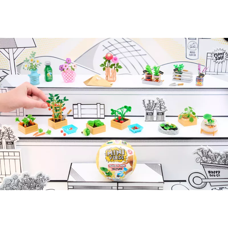 Miniverse MGA's - Make It Mini Nature Series 2 PDQ, 8 gadi, Daudzkrāsains, Plastmasa