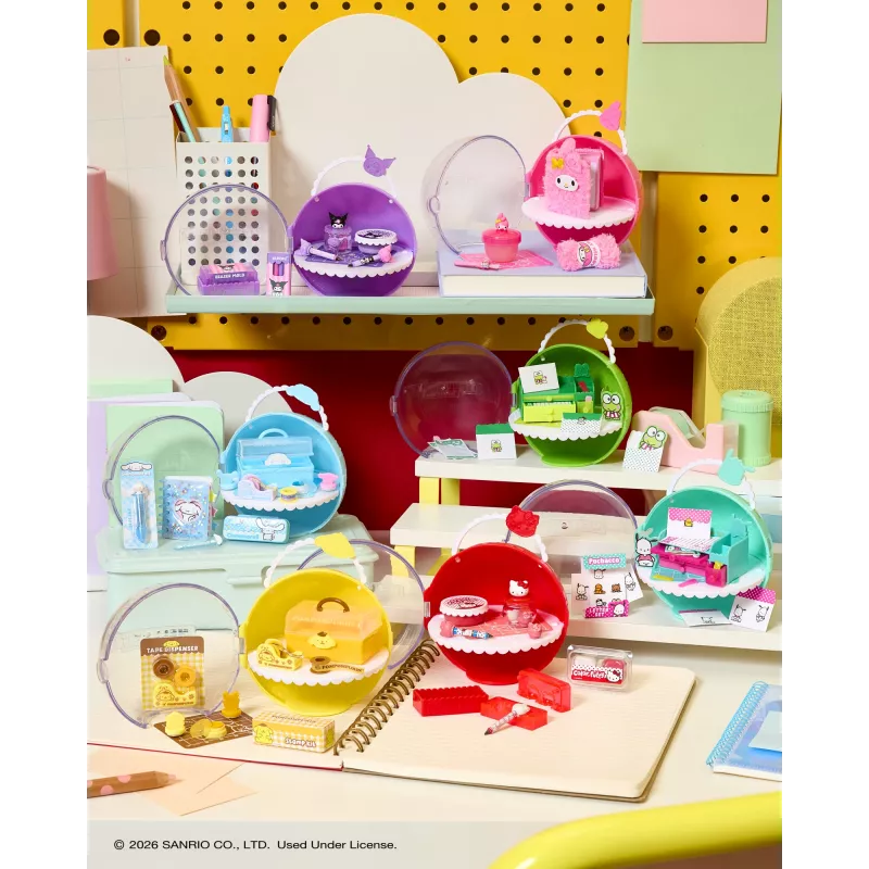 Miniverse Make It Mini Hello Kitty un Draugi 3. sērija, 8 gadi, Hello Kitty, Daudzkrāsains, Plastmasa, Sveķi