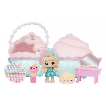 MGA Entertainment Yummiland Skaistumkopšanas Somas Komplekts ar Lūpu Spīduma Leļļu - Kēksiņu Skaistumkopšanas Soma