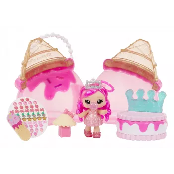 MGA Entertainment Yummiland Skaistumkopšanas Somiņas Komplekts + Lūpu Spīduma Leļļu - Saldējuma Skaistumkopšanas Somiņa