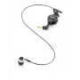 Philips telefona pieslēgšanas mikrofons, vadu, zvaniem/mūzikai, austiņas, melns, sudrabs