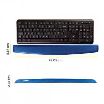 Fellowes 9178401 plaukstas balsts Gels, poliuretāns, Zils