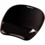 Peles paliktnis Fellowes Crystals Gel ar želejas plaukstas balstu, melns, 202×230 mm, 340 g