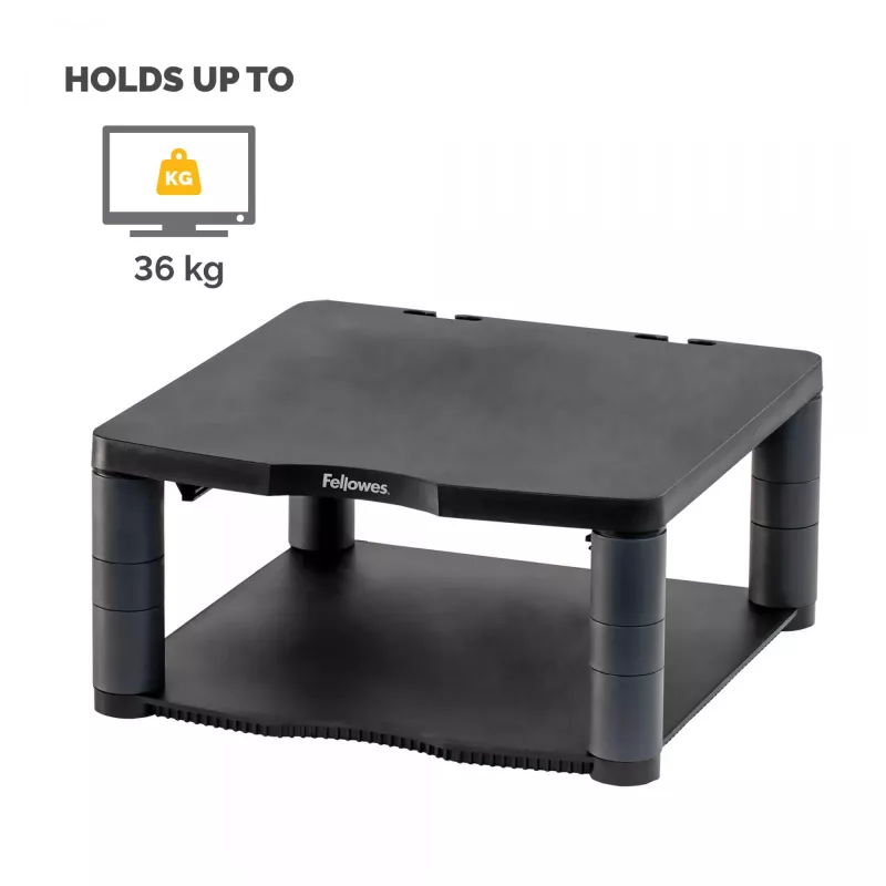 Fellowes Premium Monitor Pacēlājs Grafīts, Brīvi stāvošs, 36 kg, 53.3 cm (21 inch), Augstuma regulēšana, Grafīts