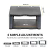 Fellowes Premium Monitor Pacēlājs Grafīts, Brīvi stāvošs, 36 kg, 53.3 cm (21 inch), Augstuma regulēšana, Grafīts