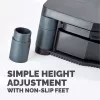 Fellowes datora monitora statīvs ar 3 augstuma regulējumiem - Premium Monitor Riser Plus ar kabeļu pārvaldību - Ergonoms regulējams monitora statīvs - Maks. svars 36 kg / Maks. izmērs 21 collas - Grafīts