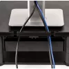 Fellowes datora monitora statīvs ar 3 augstuma regulējumiem - Premium Monitor Riser Plus ar kabeļu pārvaldību - Ergonoms regulējams monitora statīvs - Maks. svars 36 kg / Maks. izmērs 21 collas - Grafīts