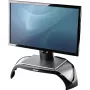 Fellowes datora monitora statīvs ar 3 augstuma regulējumiem - Smart Suites monitora pacēlājs - Ergonomisks regulējams monitora statīvs datoriem - Maks. svars 10 kg / Maks. izmērs 21 collas - Melns