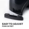 Fellowes datora monitora statīvs ar 3 augstuma regulējumiem - Smart Suites monitora pacēlājs - Ergonomisks regulējams monitora statīvs datoriem - Maks. svars 10 kg / Maks. izmērs 21 collas - Melns