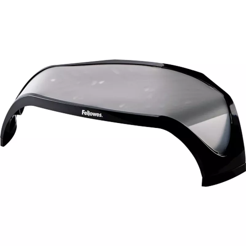 Fellowes datora monitora statīvs ar 3 augstuma regulējumiem - Smart Suites monitora pacēlājs - Ergonomisks regulējams monitora statīvs datoriem - Maks. svars 10 kg / Maks. izmērs 21 collas - Melns