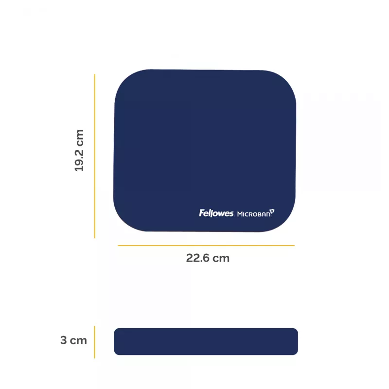 Fellowes Microban Blue – Pelītes paliktnis ar pretslīdes pamatni