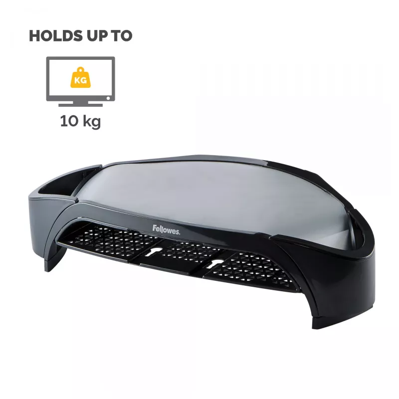Fellowes Smart Suites Monitor Riser Plus - regulējams monitora statīvs ar 3 augstuma pozīcijām, melns