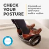 Fellowes Smart Suites kāju balsts zem galda - ergonomisks kāju atbalsts melnā krāsā