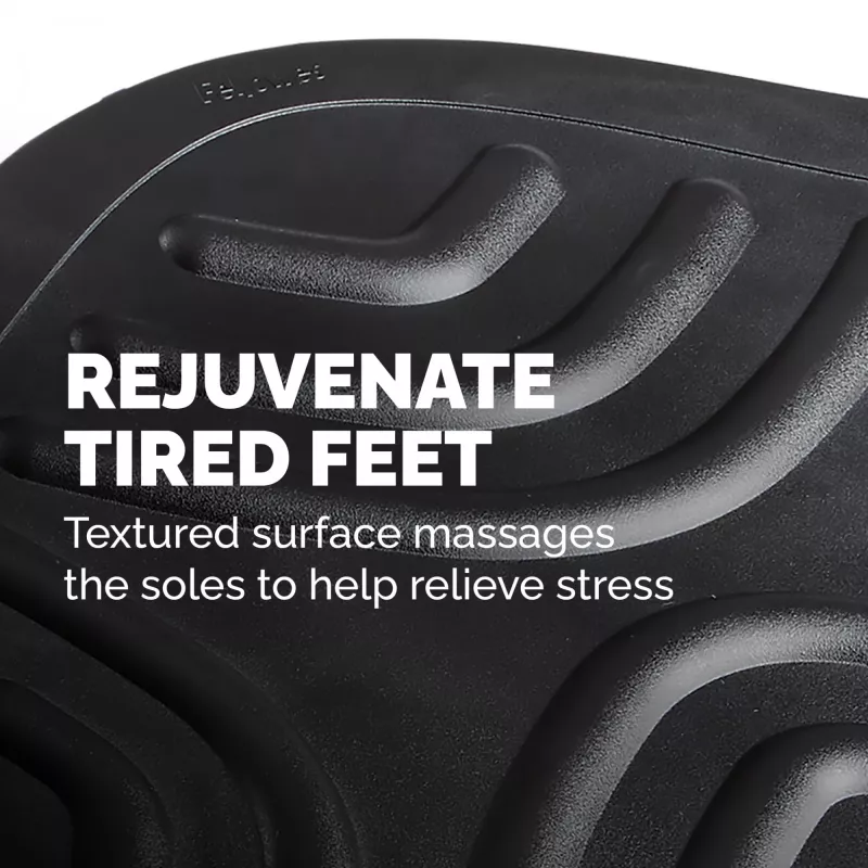 Fellowes Smart Suites kāju balsts zem galda - ergonomisks kāju atbalsts melnā krāsā