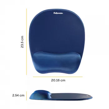 Peles paliktnis Fellowes Memory Foam Mouse Pad/Wrist Rest Sapphire