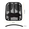 Fellowes muguras balsts biroja krēslam - Profesionālā sērija, sieta muguras balsts, viegli piestiprināms, H19.53 x W30.32 x D36.99 cm
