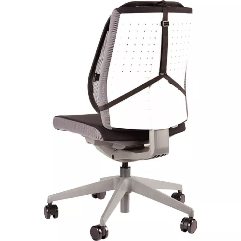 Fellowes muguras balsts biroja krēslam - Profesionālā sērija, sieta muguras balsts, viegli piestiprināms, H19.53 x W30.32 x D36.99 cm
