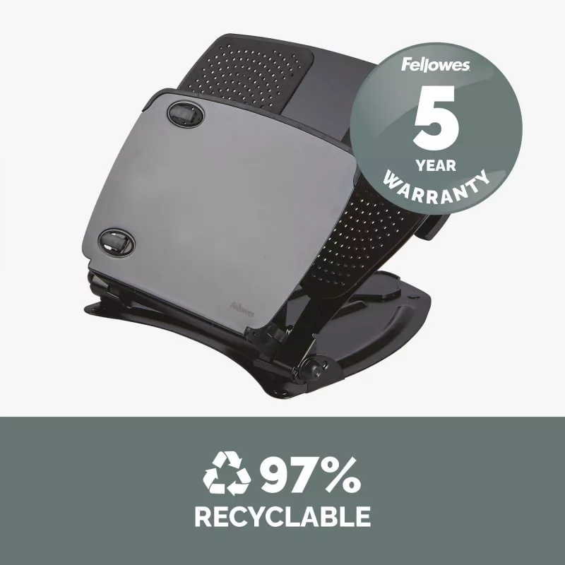 Fellowes Professional Series Laptop Workstation, melns, metāls, 85 - 245 mm, 400 mm, 58 mm, 341 mm
