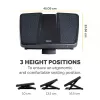 Fellowes Professional Series kāju balsts - regulējams augstums, masāžas virsma, melns