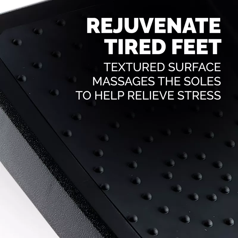 Fellowes Professional Series kāju balsts - regulējams augstums, masāžas virsma, melns