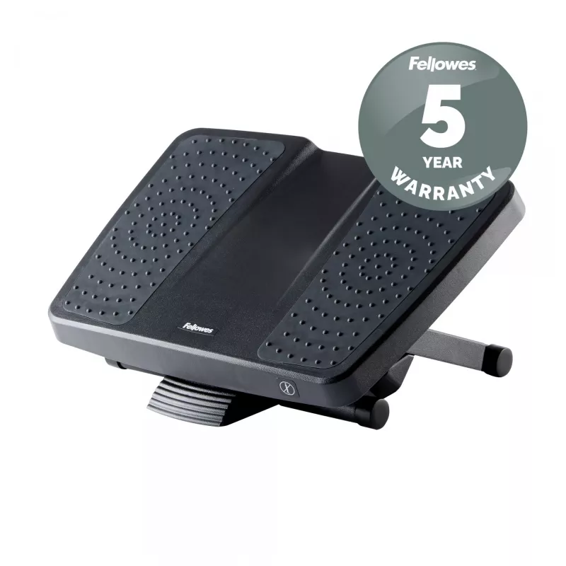 Fellowes Professional Series kāju balsts - regulējams augstums, masāžas virsma, melns