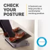 Fellowes Professional Series kāju balsts zem galda - ergonomisks kāju balsts ar 3 augstuma regulējumiem un neslīdošu virsmu - melns