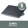 Fellowes Professional Series kāju balsts zem galda - ergonomisks kāju balsts ar 3 augstuma regulējumiem un neslīdošu virsmu - melns