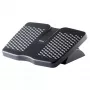 Fellowes Refresh regulējams kāju balsts - ergonomisks kāju atbalsts ar 2 augstuma regulējumiem un masāžas virsmu - melns