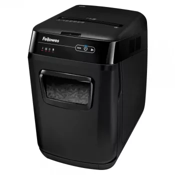 Papīru smalcinātājs Fellowes AutoMax 150C, šķērsgriezums, 23 cm, melns, pelēks